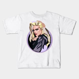 Sky Ferreira Purple Tones Kids T-Shirt